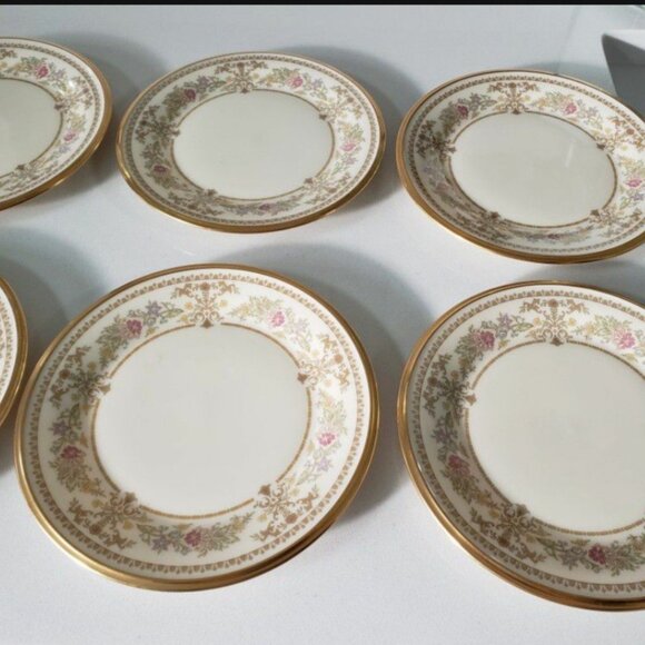 Lenox CASTLE GARDEN Bread & Butter (8) Plates 6.5" Just Displayed No Use Marks - Picture 3 of 5